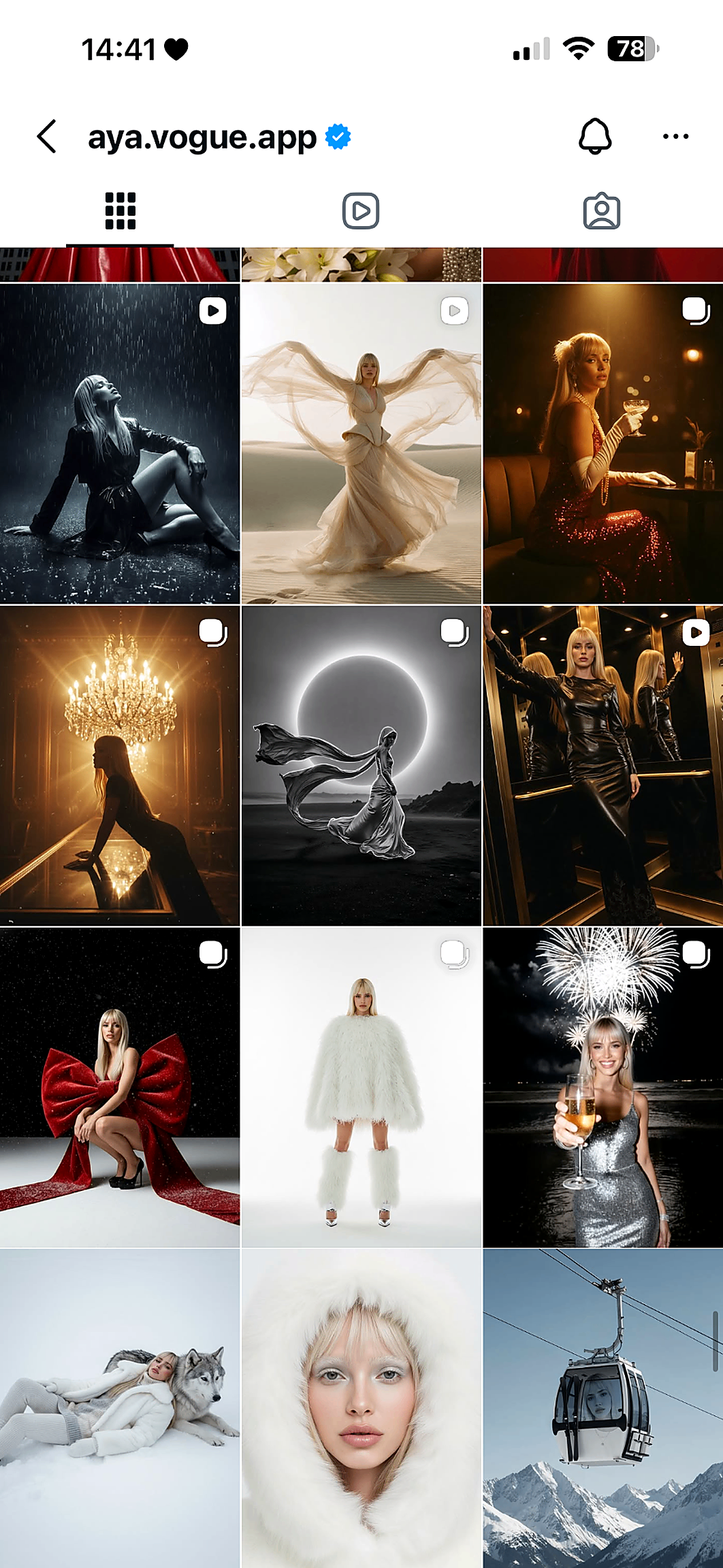 AyaVogue Instagram grid 2