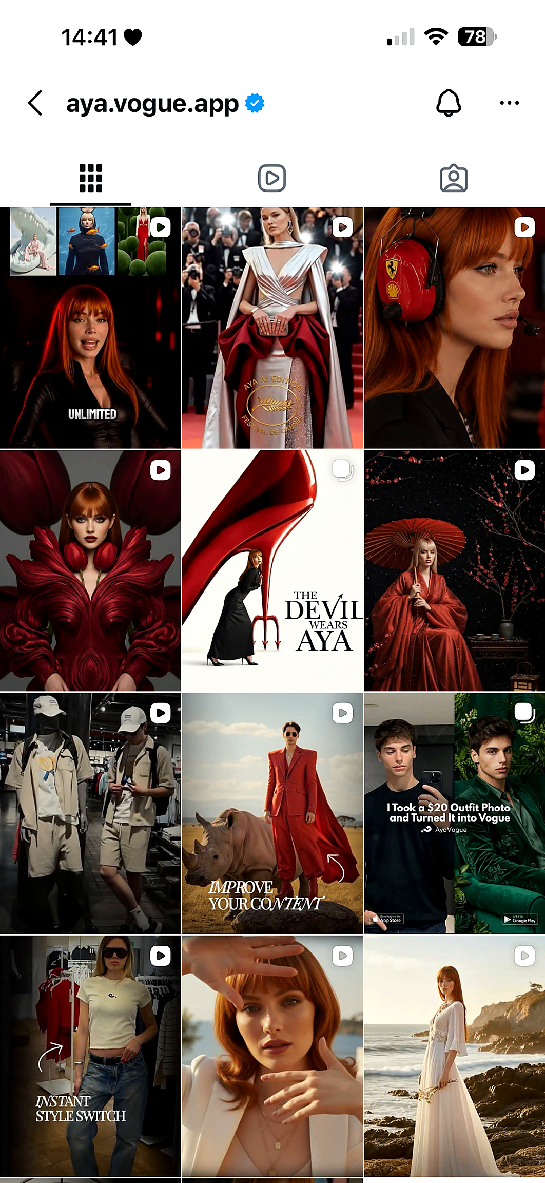 AyaVogue Instagram grid 3