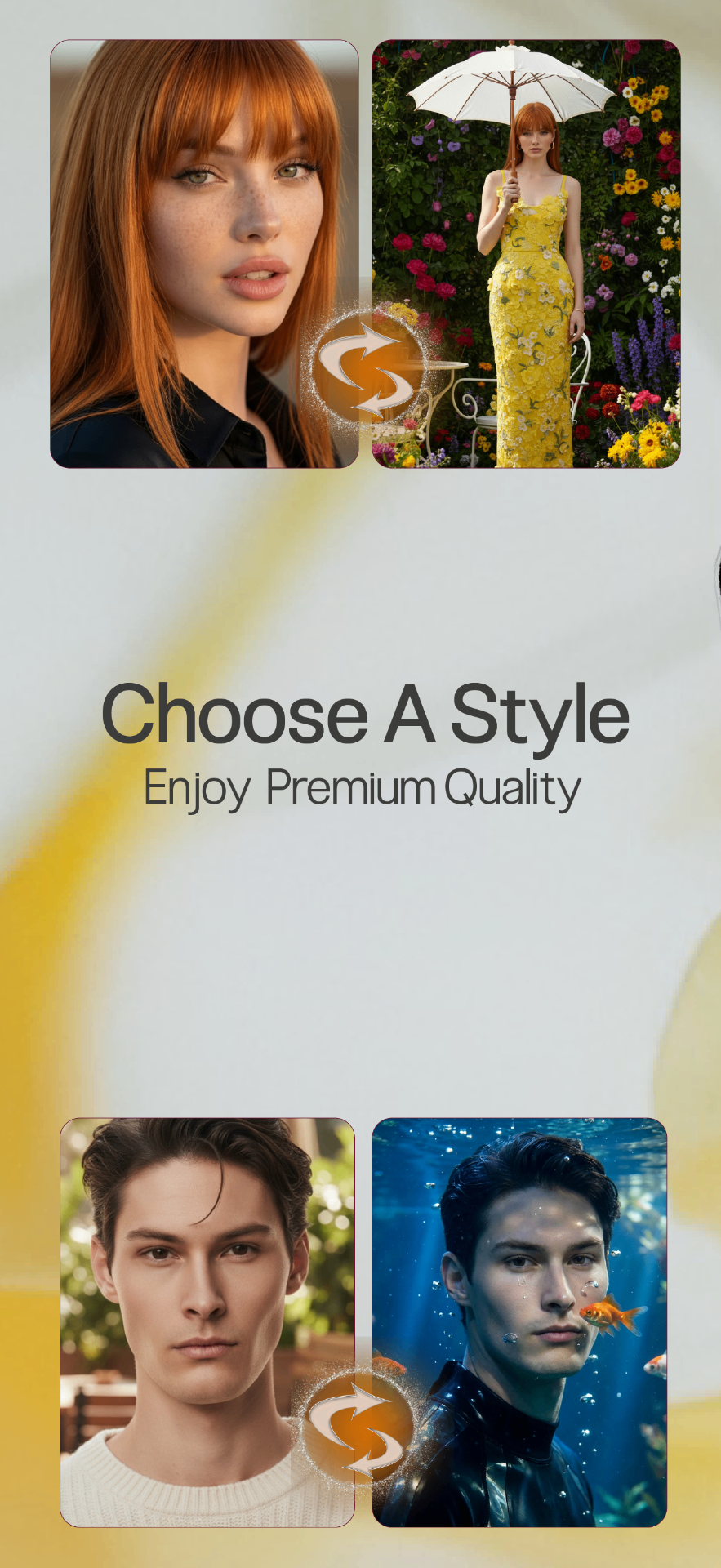 Choose a Style · Premium Quality