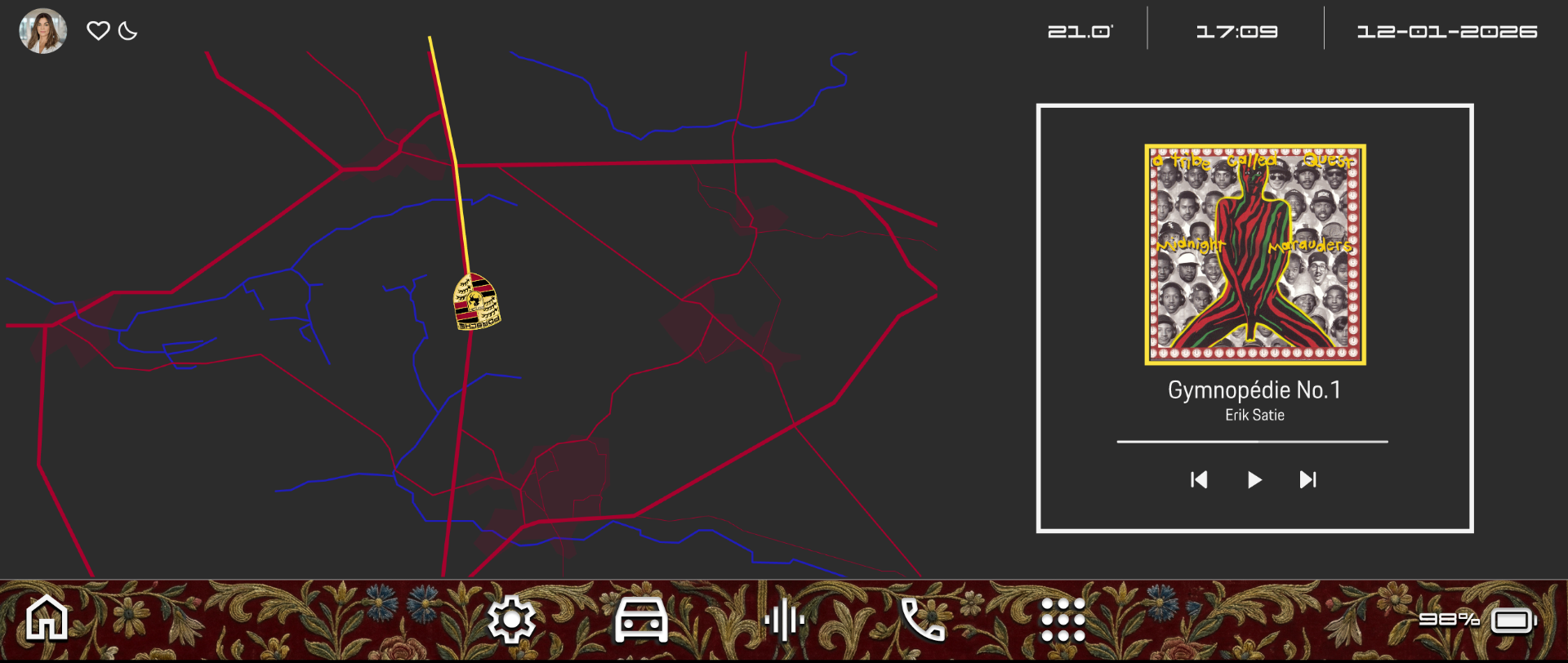 Night · Navigation pleine